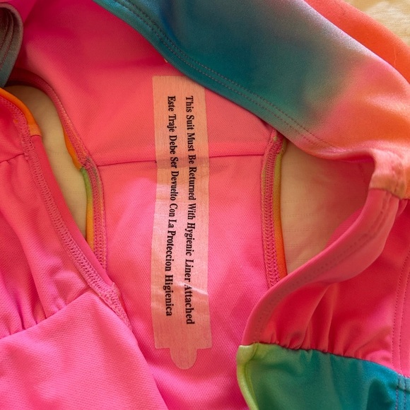 Cat & Jack / NWT/ Vibrant Pink Kids Swim Rashguard Set/ size 16-18 KIDS -XXL - Picture 5 of 9
